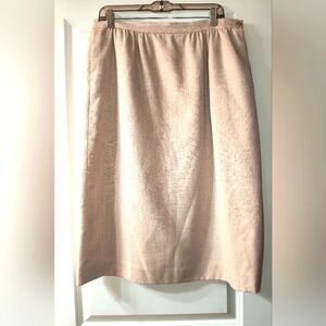 Pendleton Classic Pencil Skirt – Size 16 – Linen Look – Made in USA – Pockets